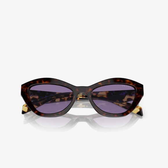 Prada A02S 17N50B 52 Havanna Violet Mirror Sunglasses PRA02S main image 4